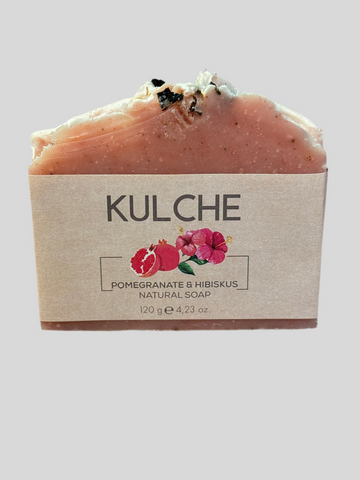 Hibisküslü ve Narlı Sabun